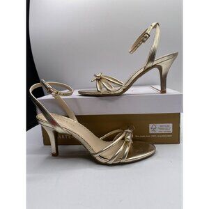 Charter Club Women's Gold Mirabell Ankle Strap Dress Sandals Size 6M NIB